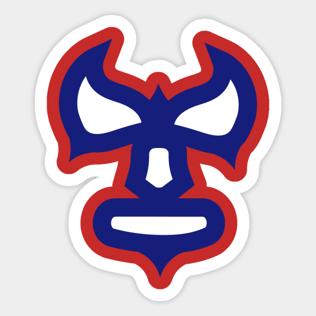 Lucha Mask V1.7 Sticker by C E Richards